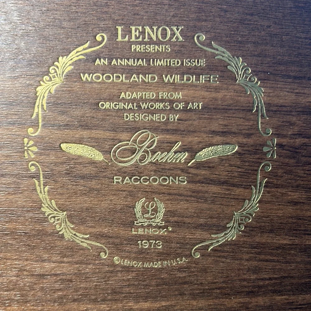 Collectible Woodland Wildlife limited series plate - Picture 4 of 6